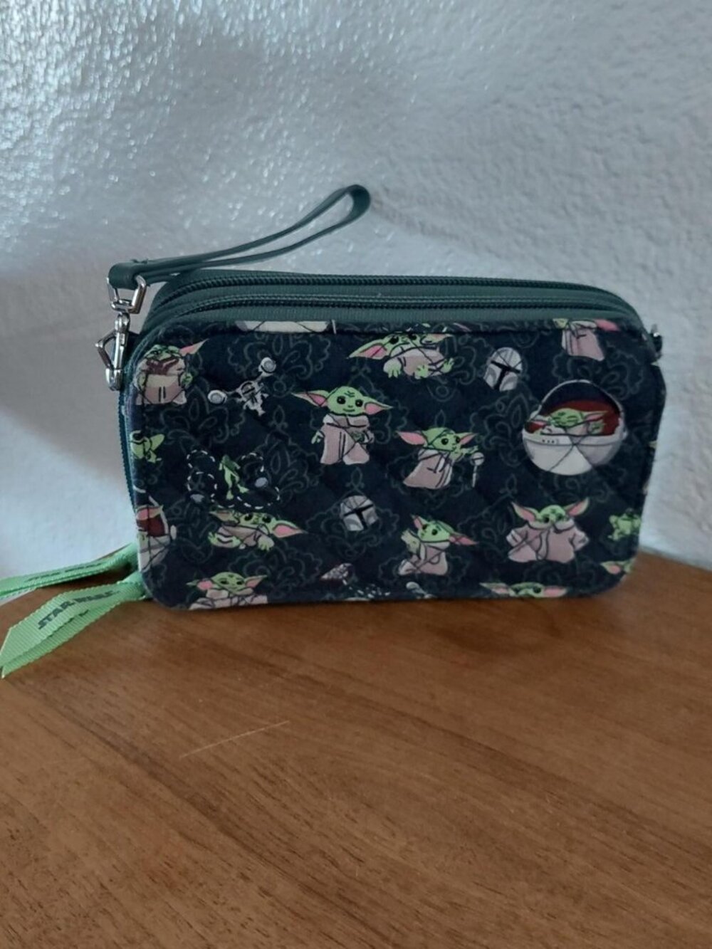 Vera Bradley Star Wars Grogu Baby Medallion RFID All In One Crossbody Bag Wristl